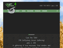 Tablet Screenshot of gettysburggreengathering.com